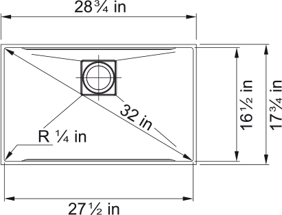 Franke Peak Undermount Sink - PKX11028-S