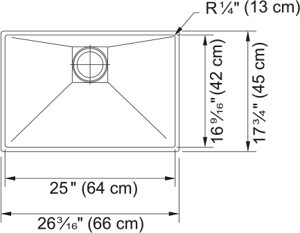 Franke Peak Undermount Sink - PKX11025-S