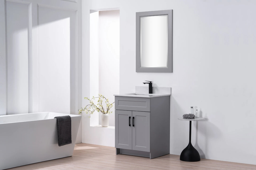 MDF Vanity 24" x 22" x 34 1/2" - 2-Door Without Drawer