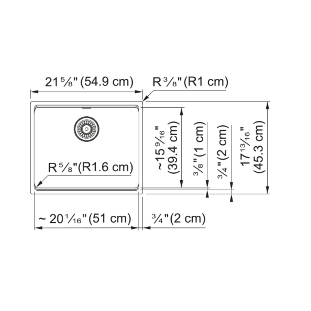 Franke Maris Undermount Sink - MAG11020-S