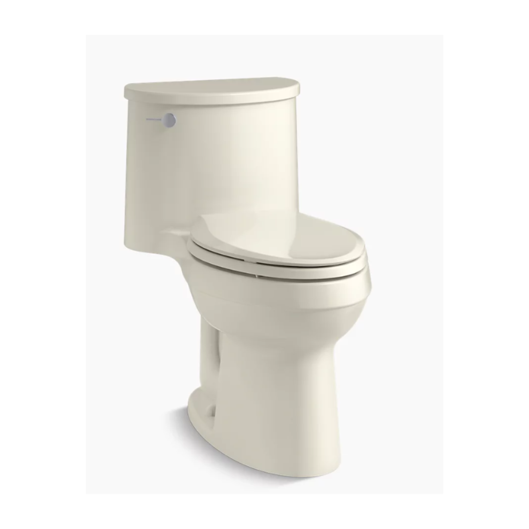 Kohler Adair® One-piece elongated toilet, 1.28 gpf