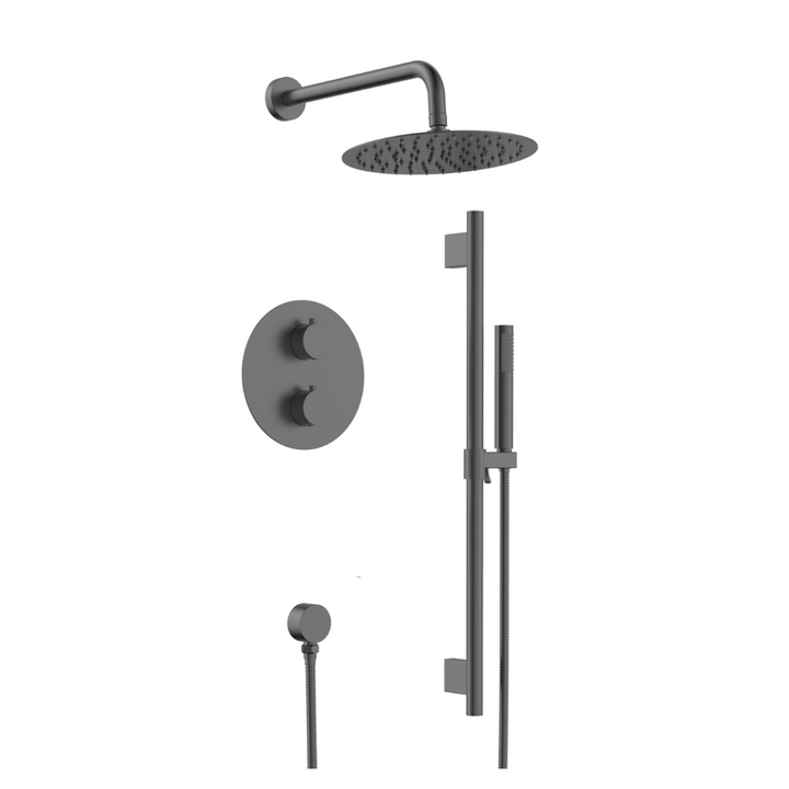 Aquaflo Rund 2-Way Thermostatic Shower Set SKRTH20