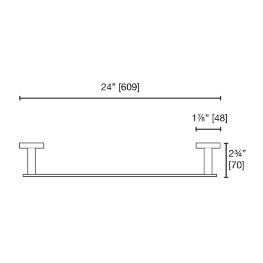 Laloo Ash SIngle Towel Bar