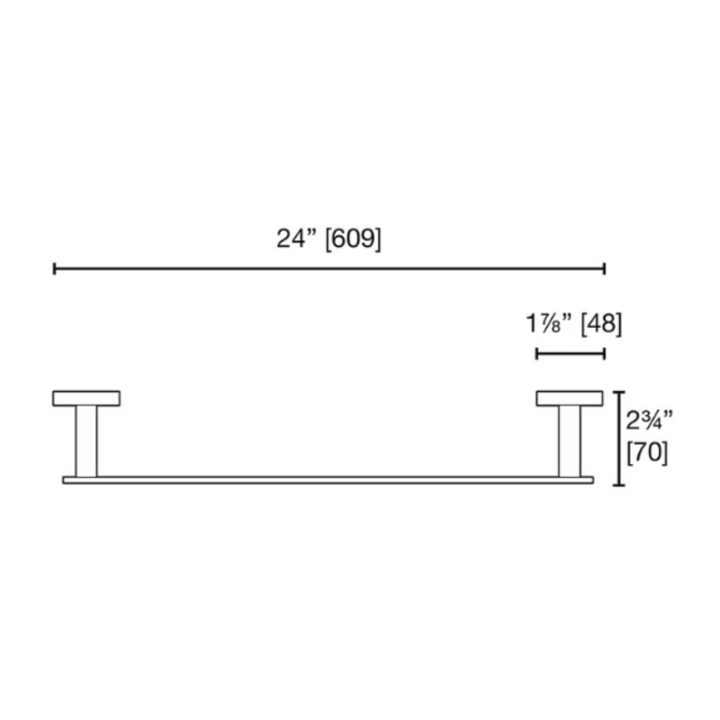 Laloo Ash SIngle Towel Bar