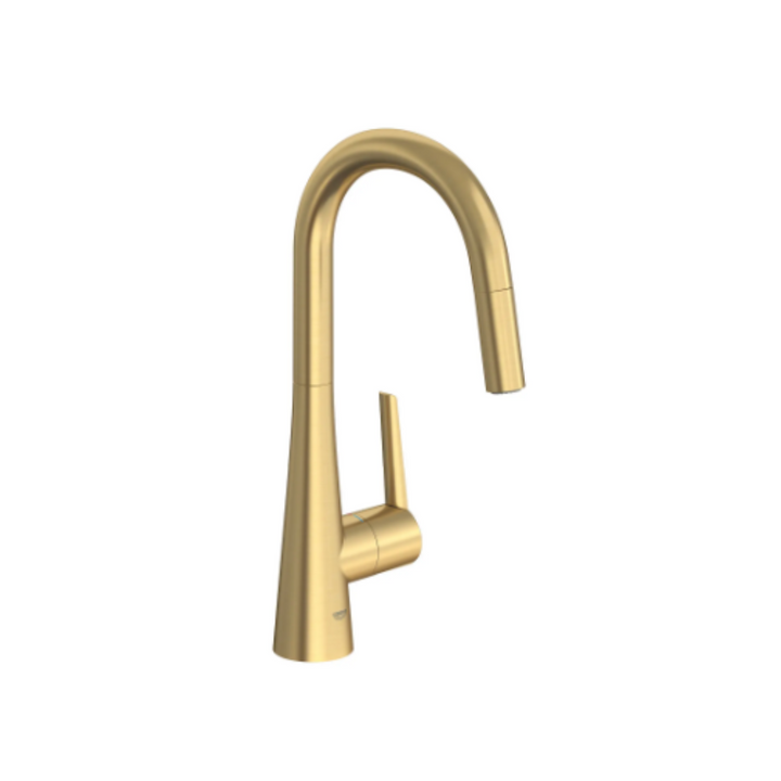 Grohe ZEDRA Single Handle Pull Down Kitchen Faucet Dual Spray 6.6 L/Min (1.75 GPM)