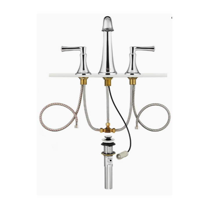 American Standard Estate 8-Inch Widespread 2-Handle Bathroom Faucet 1.2 gmp/4.5 L/min With Lever Handles