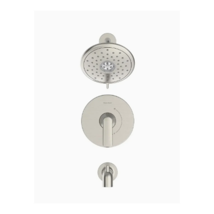 American Standard Aspirations 1.8 gpm/6.8 L/min Tub and Shower Trim Kit With Water-Saving Showerhead and Double Ceramic Pressure Balance Cartridge With Lever Handle