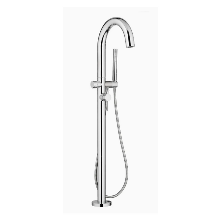 American Standard Contemporary Round Freestanding Bathtub Filler With Lever Handle Faucet for Flash® Rough-In Valve