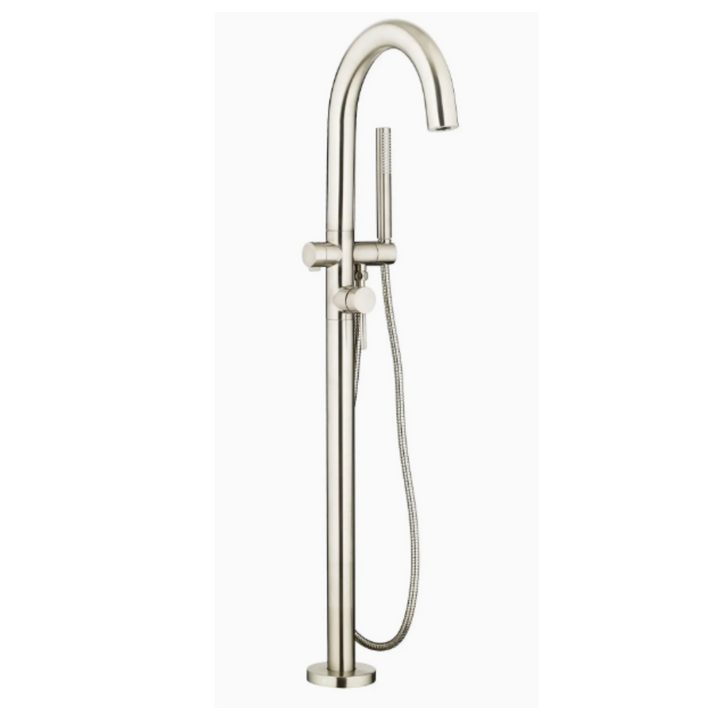 American Standard Contemporary Round Freestanding Bathtub Filler With Lever Handle Faucet for Flash® Rough-In Valve