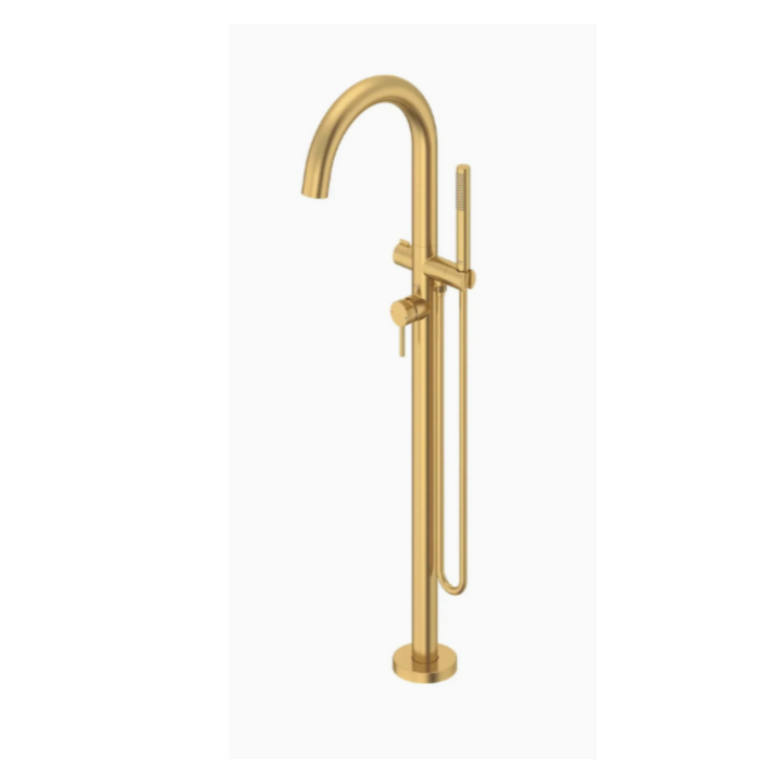 American Standard Contemporary Round Freestanding Bathtub Filler With Lever Handle Faucet for Flash® Rough-In Valve
