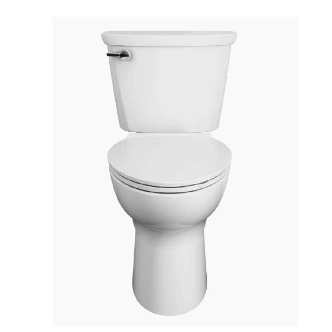 American Stanard Cadet® PRO Two-Piece 1.28 gpf/4.8 Lpf Compact Chair Height Elongated Toilet Less Seat