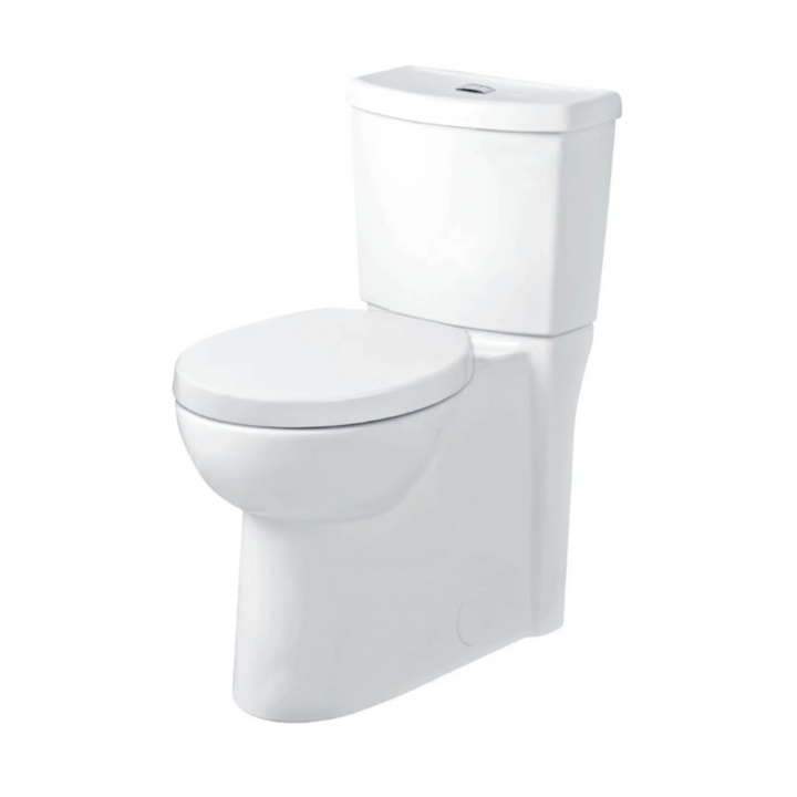 American Standard Studio Skirted Two-Piece Dual Flush 1.6 gpf/6.0 Lpf and 1.1 gpf/4.2 Lpf Chair Height Round Front Toilet With Seat