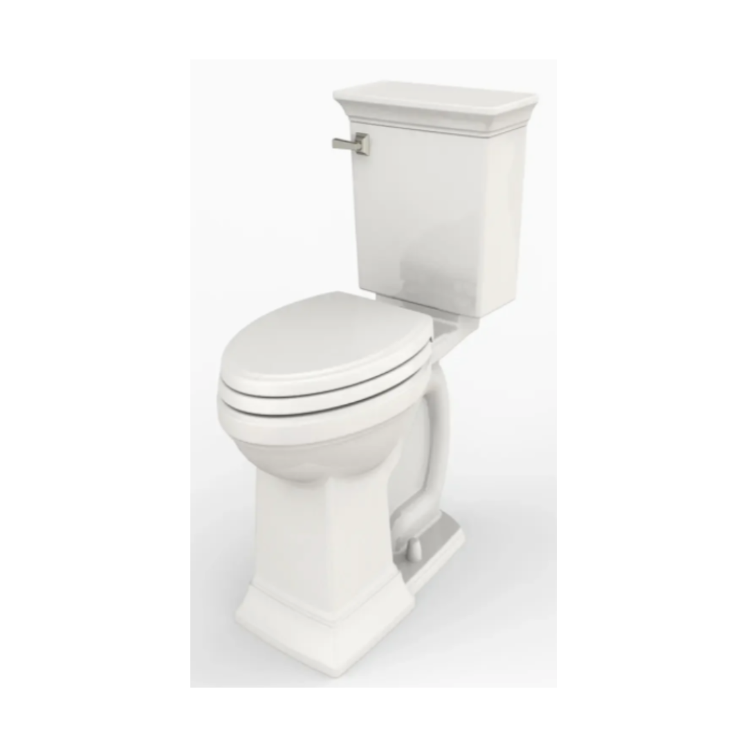 American Standard Town Square® S Two-Piece 1.28 gpf/4.8 Lpf Chair Height Elongated Toilet Less Seat