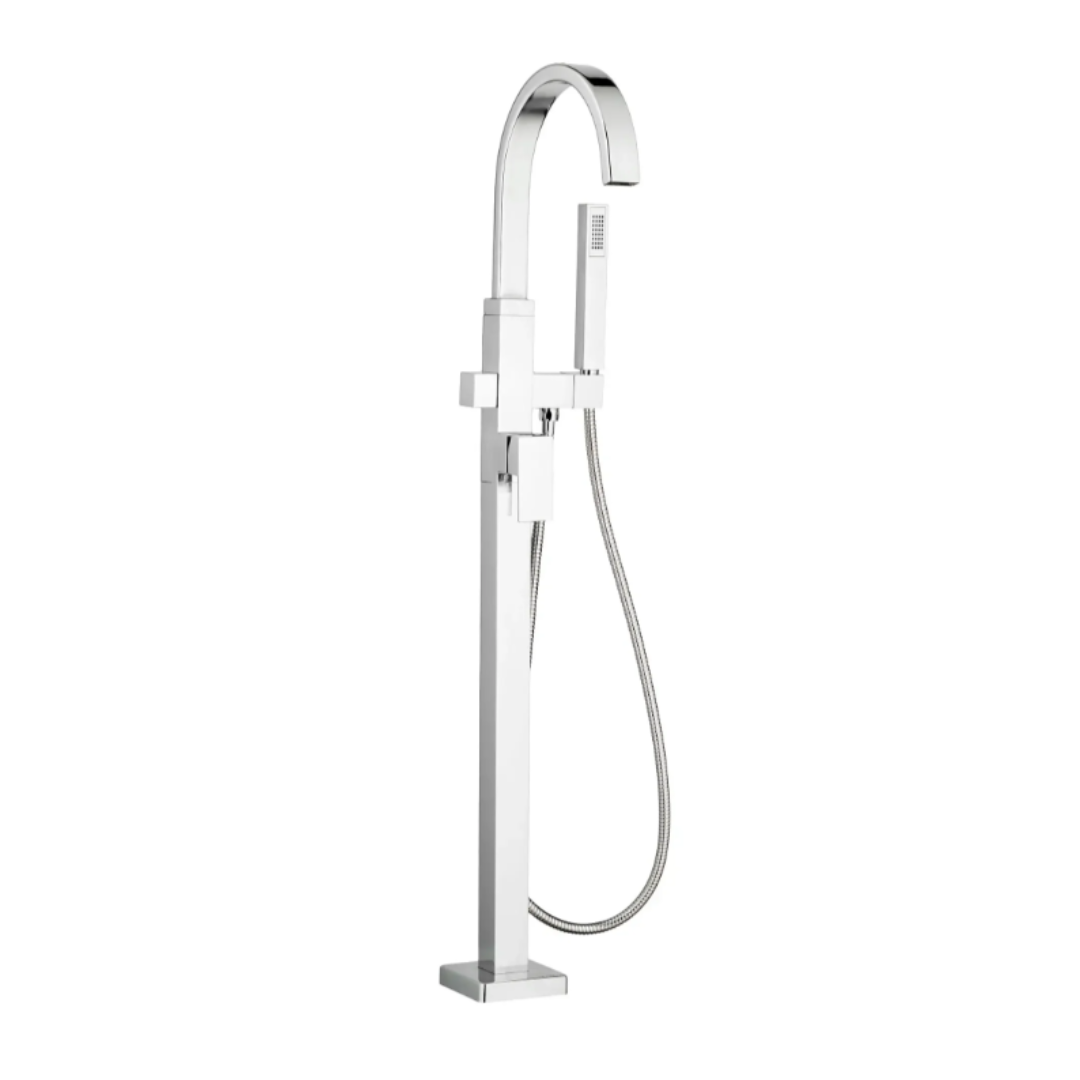 American Standard Times Square Contemporary Square Freestanding Bathtub Faucet With Lever Handle for Flash® Rough-In Valve