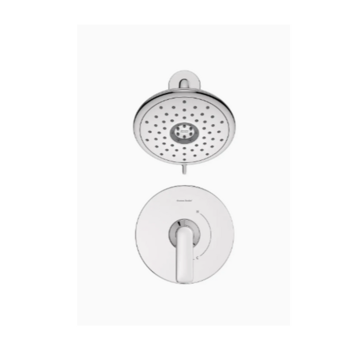 American Standard Aspirations 1.8 gpm/6.8L/min Shower Trim Kit With Water-Saving Showerhead and Double Ceramic Pressure Balance Cartridge With Lever Handle