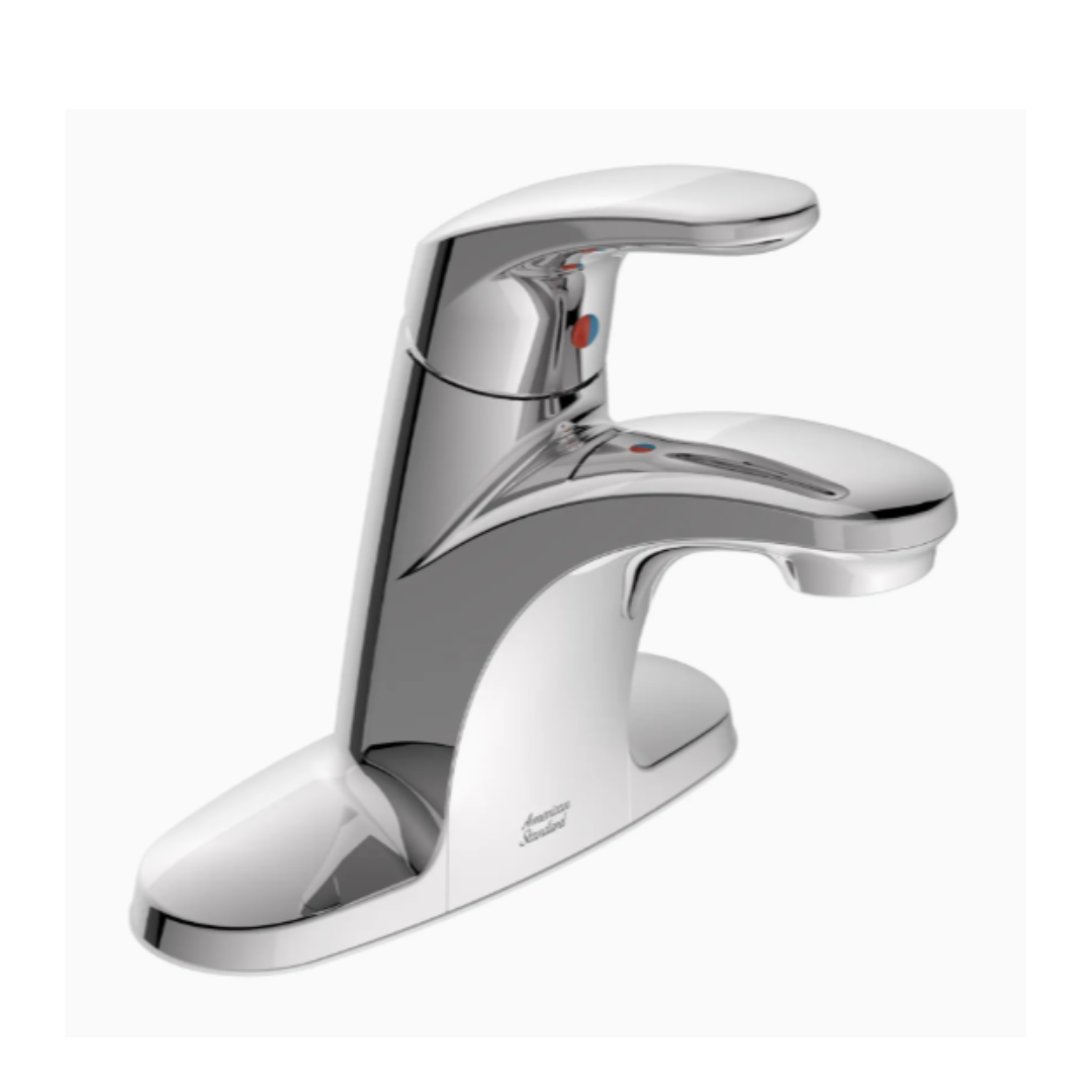 American Standard Colony® PRO 4-Inch Centerset Single-Handle Bathroom Faucet 1.2 gpm/4.5 Lpm Less Drain With Lever Handle