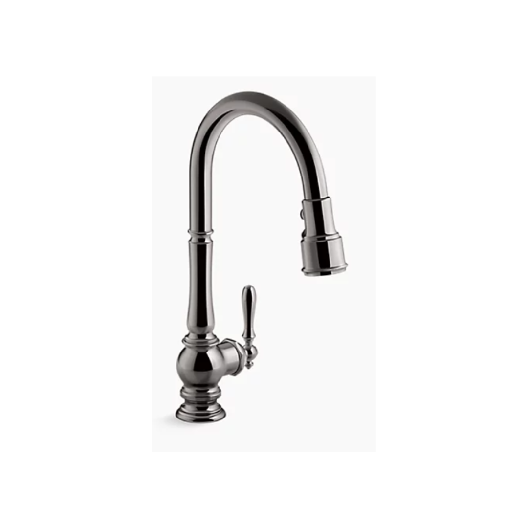 Kohler Artifacts Pull-down kitchen sink faucet with three-function sprayhead K-99259