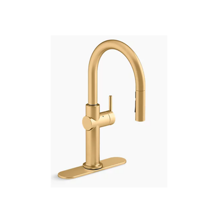 Kohler CRUE Touchless pull-down kitchen sink faucet with three-function sprayhead K-22974