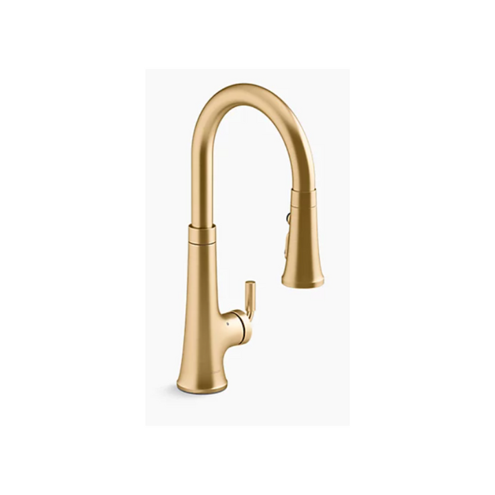 Kohler TONE Touchless pull-down kitchen sink faucet with three-function sprayhead K-23766