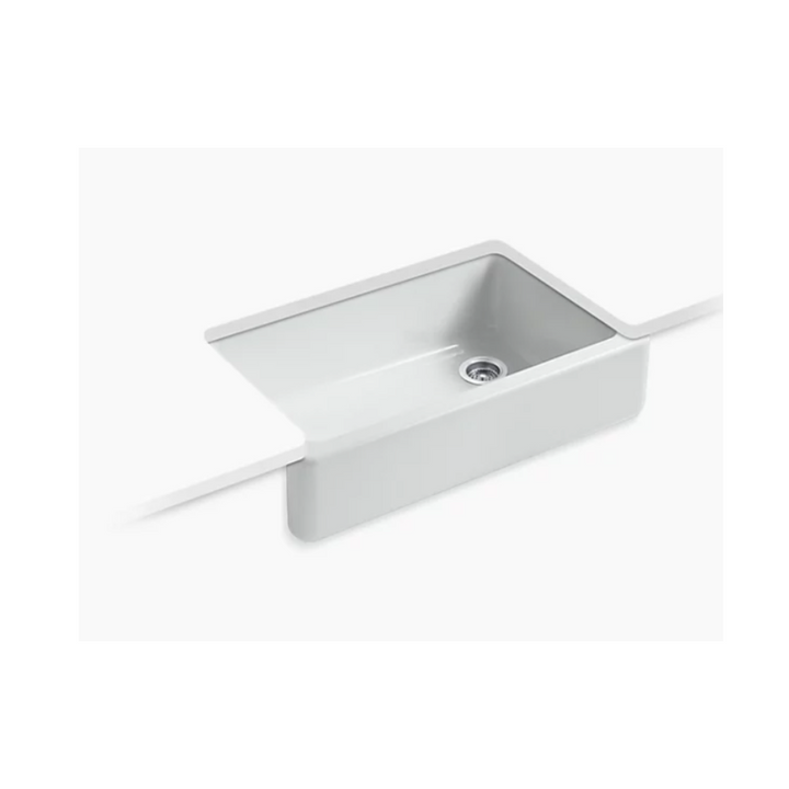 Kohler WHITEHAVEN® 35-3/4" undermount single-bowl farmhouse kitchen sink K-6489