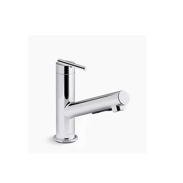Kohler CRUE Pull-out kitchen sink faucet with three-function sprayhead  K-22976