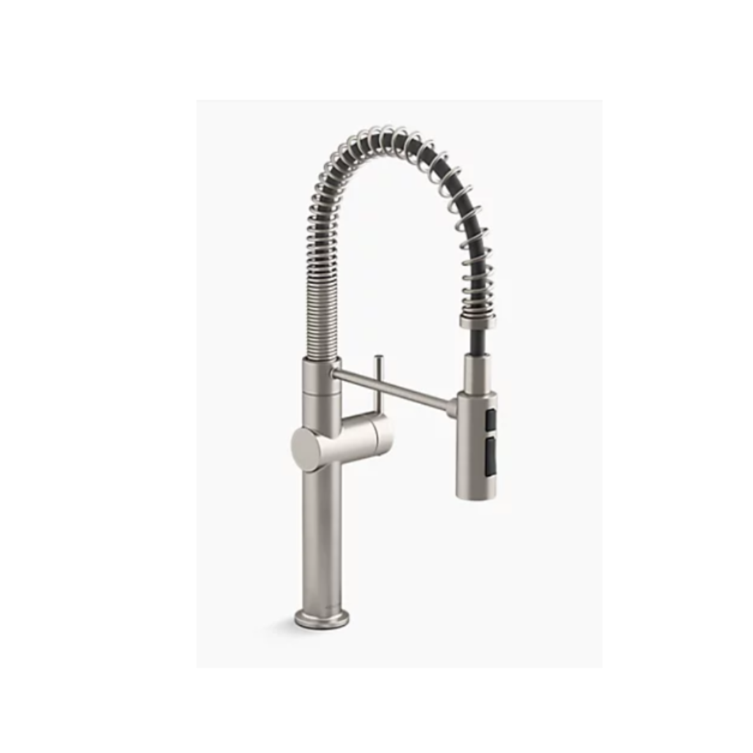 Kohler CRUE Semi-professional kitchen sink faucet with three-function sprayhead  K-22973