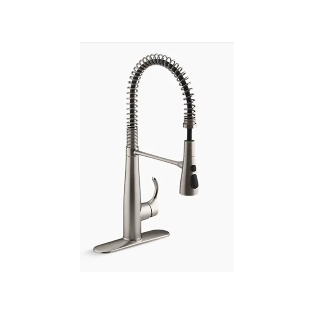 Kohler SIMPLICE Semi-professional kitchen sink faucet with three-function sprayhead  K-22033