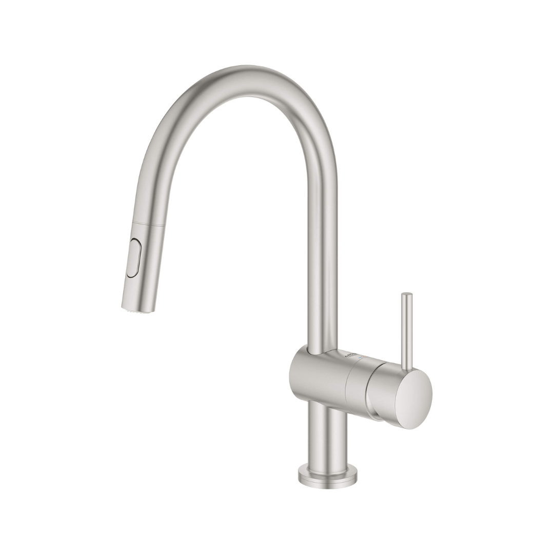 Grohe MINTA Single Handle Pull Down Kitchen Faucet Dual Spray 1.75 GPM With Touch Technology