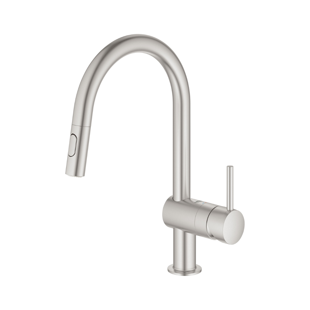 Grohe MINTA Single HAndle Pull Down Kitchen Faucet Dual Spray 6.6 L/Min (1.75 GPM)  31378XXX