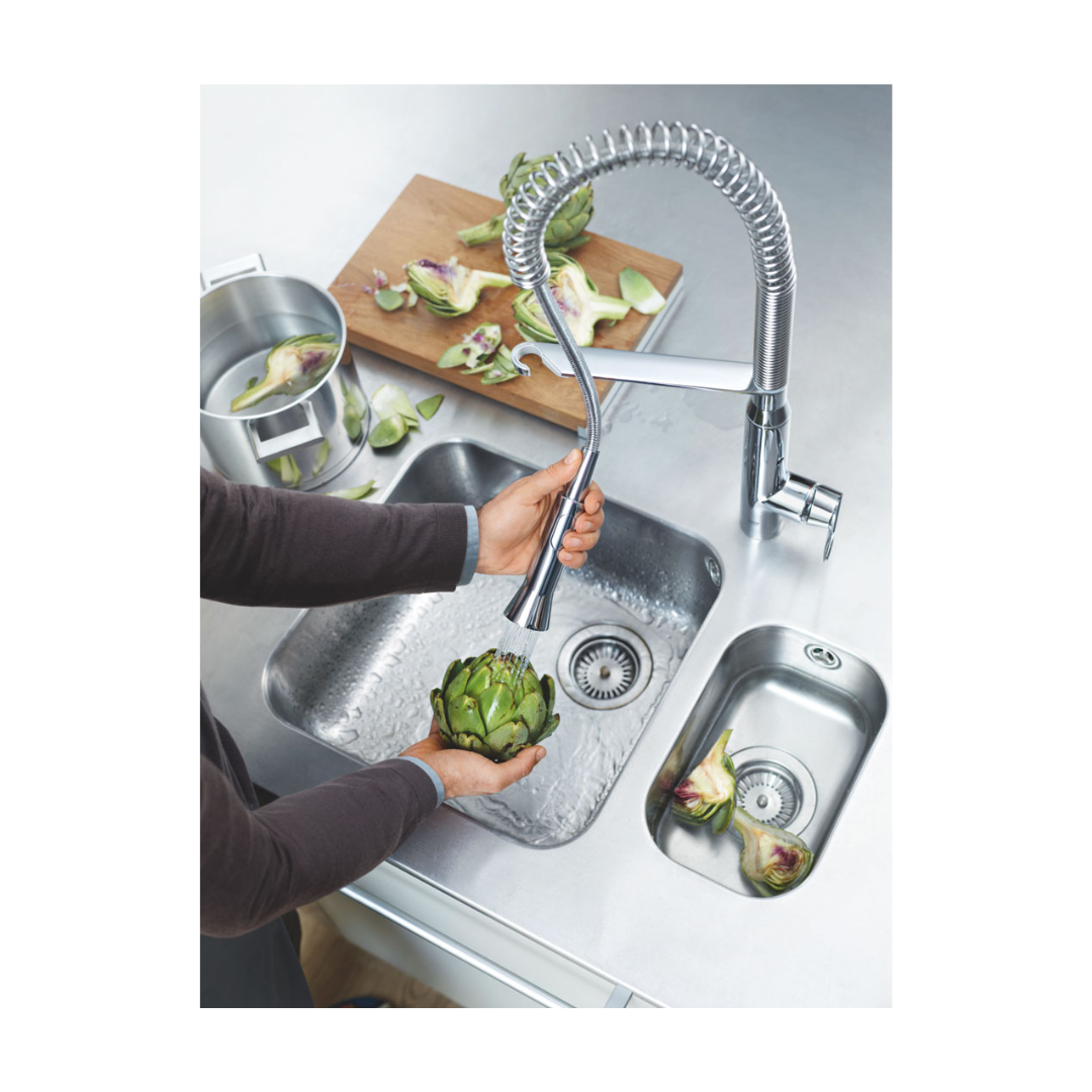 Grohe K7 Single Handle Semi-Pro Dual Spray Kitchen Faucet 6.6 L/Min (1.75 GPM)