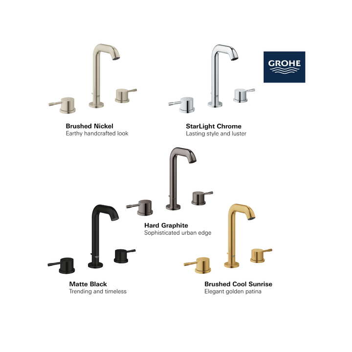 Grohe ESSENCE NEW 8 Widespread 2- Handle M-Size Bathroom Faucet 4.5 L/Min (1.2 GPM)