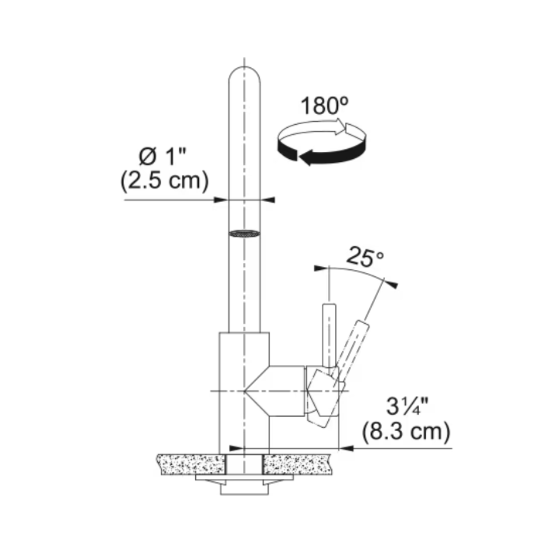 Franke Kubus Prep Faucet - KUB-PR-304