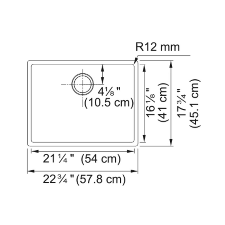 Franke Cube Undermount Sink CUX110-21-CA