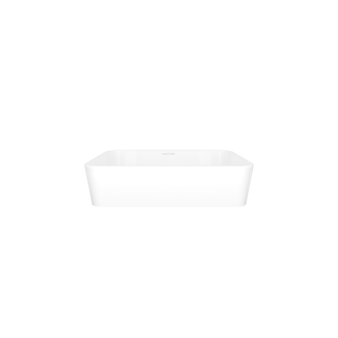 Victoria + Albert Rounded Rectangle 17-3/4 Inch Vessel Lavatory Sink In Volcanic Limestone™ Without Internal Overflow