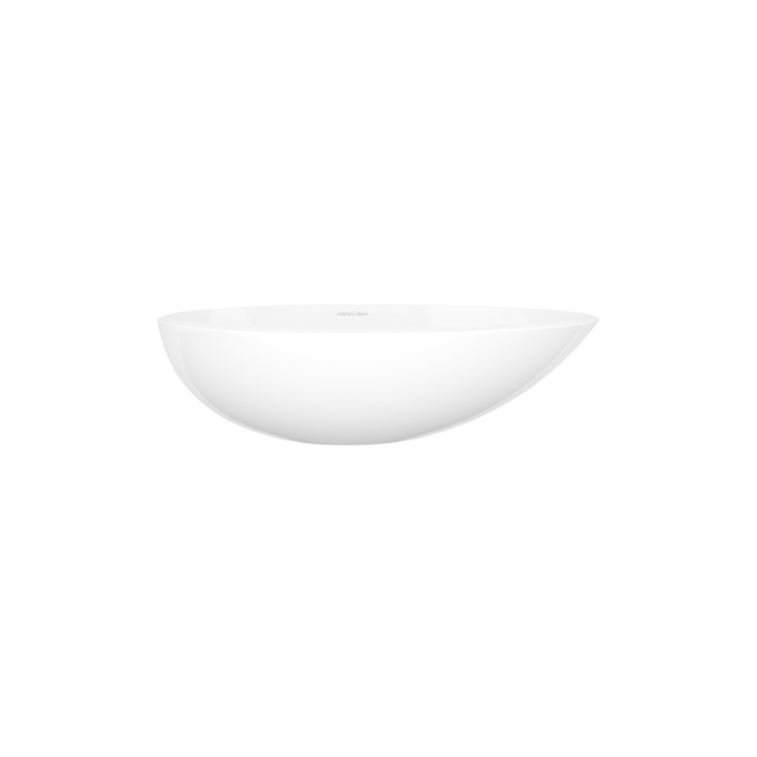 Victoria + Albert Napoli 57 Oval 22-1/2 Inch Vessel Lavatory Sink In Volcanic Limestone™ Without Internal Overflow