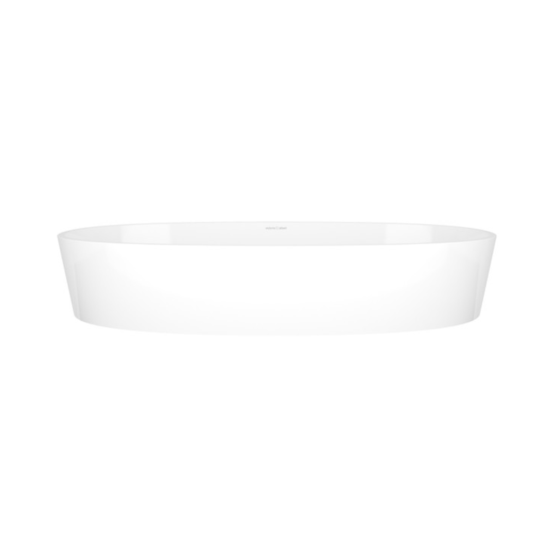 Victoria + Albert Ios 80 Oval 31-7/8 Inch Vessel Lavatory Sink In Volcanic Limestone™ Without Internal Overflow
