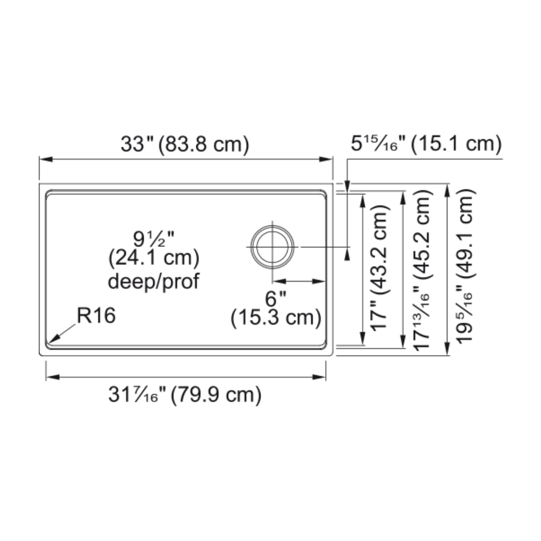 FRANKE Maris Workcenter Kitchen Sink MAG11031OW-PWT-WKC