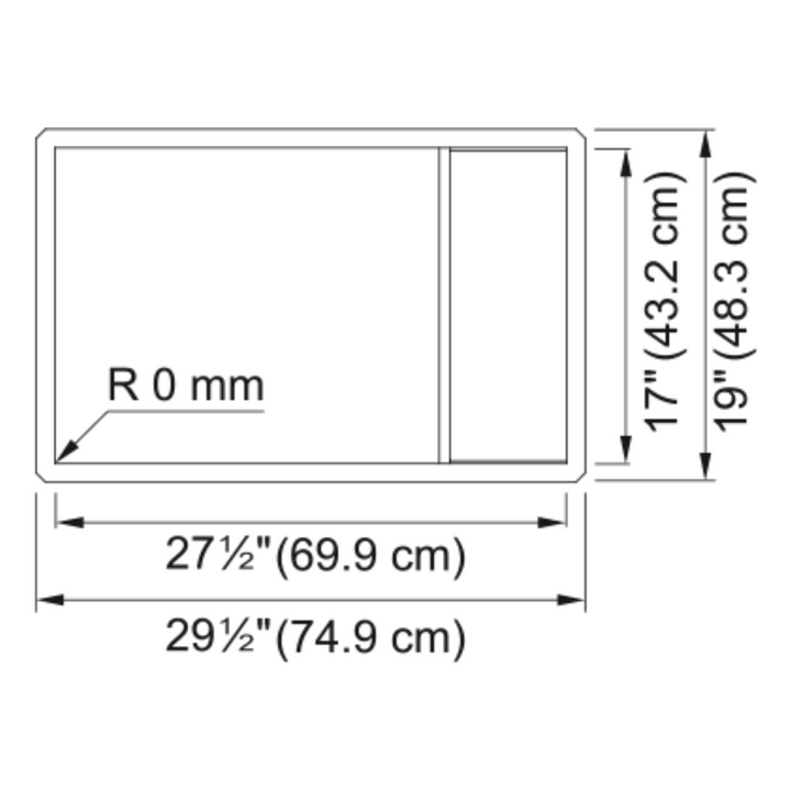 FRANKE Crystal Undermount Kitchen Sink- CLV110-28-CA