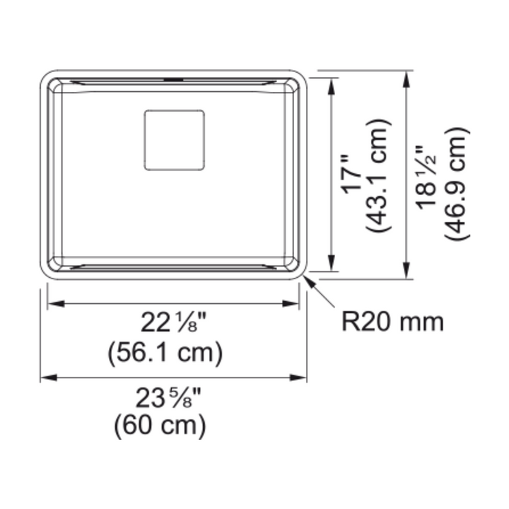 FRANKE Pescara Undermount Kitchen Sink - PTX110-22-CA