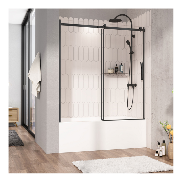 Zitta Silk Vaia Shower Door in Alcove