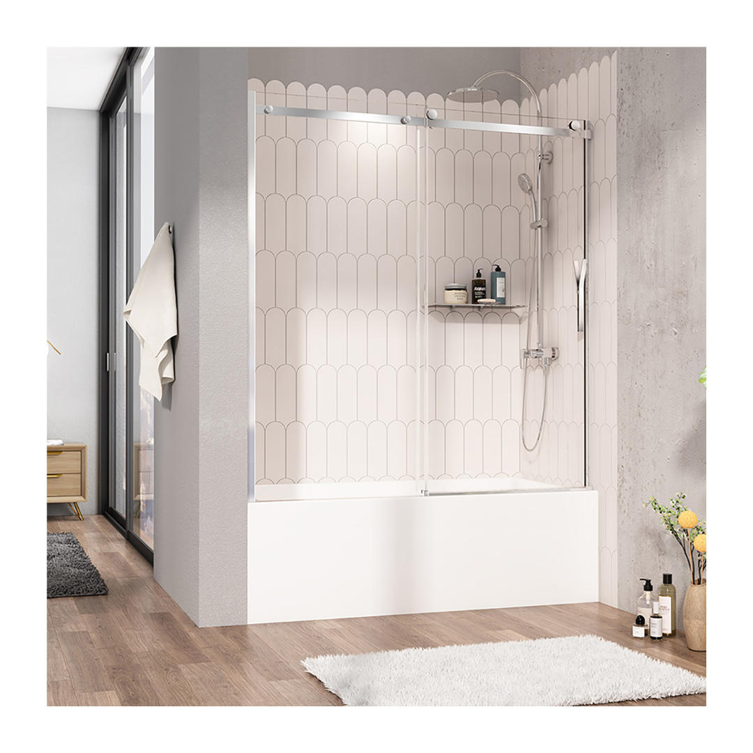 Zitta Silk Vaia Shower Door in Alcove