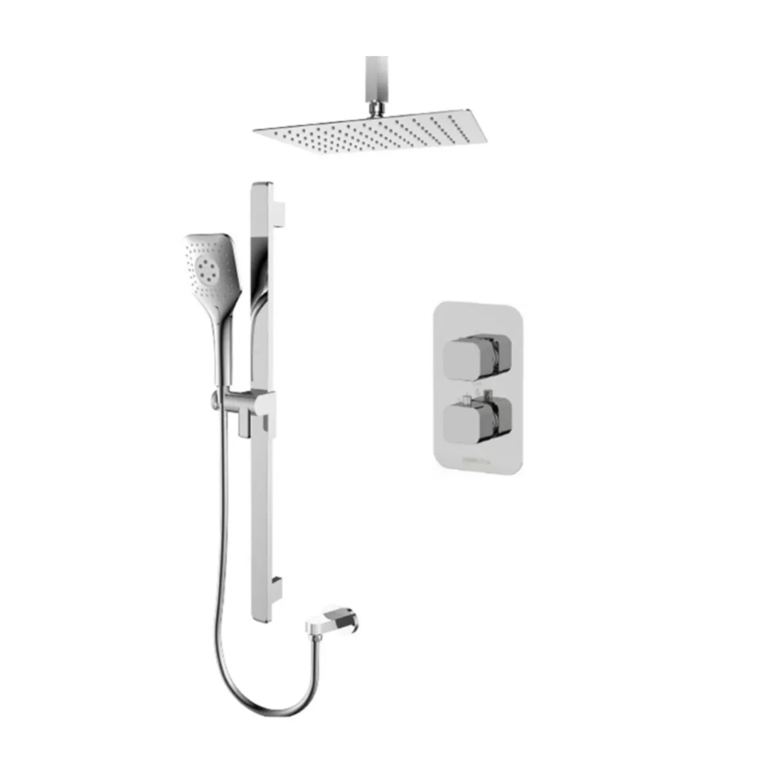 Tenzo QUANTUM QUT32-21130-CR Shower kit, 2 functions