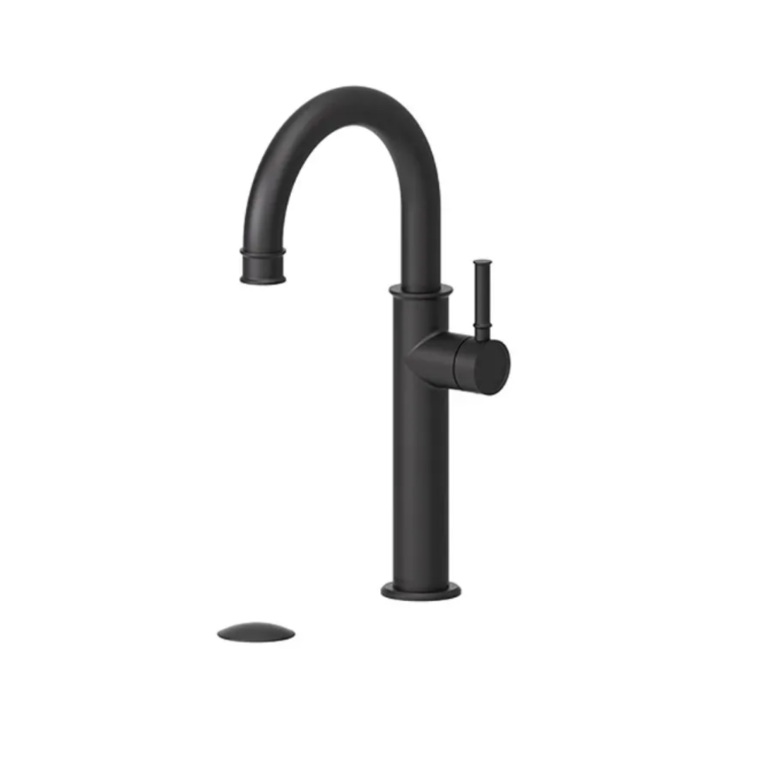 Tenzo ALYSS ALY12-P-XX Tall single hole lavatory faucet with drain