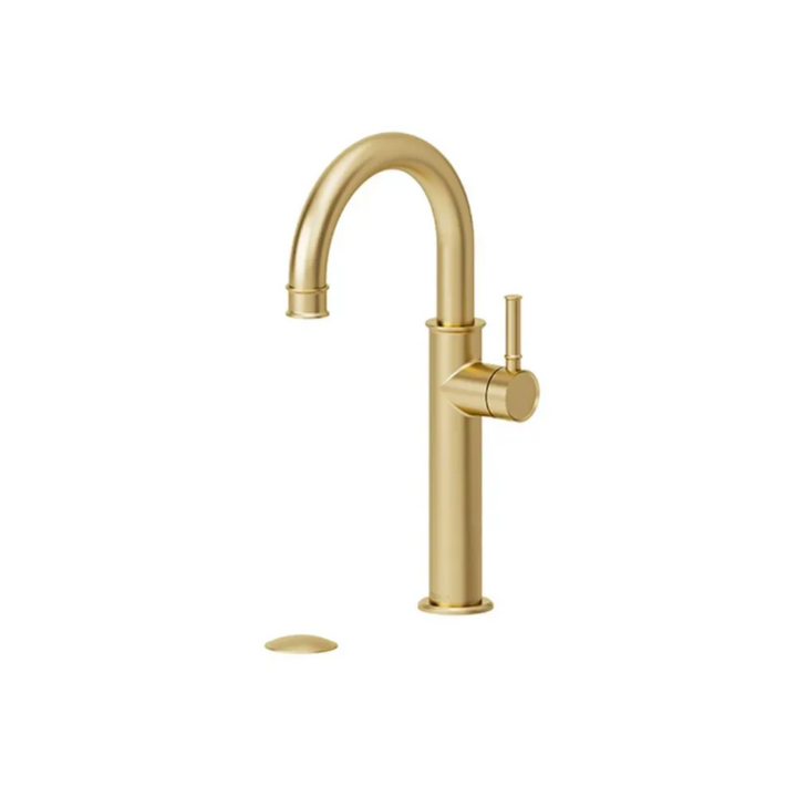 Tenzo ALYSS ALY12-P-XX Tall single hole lavatory faucet with drain