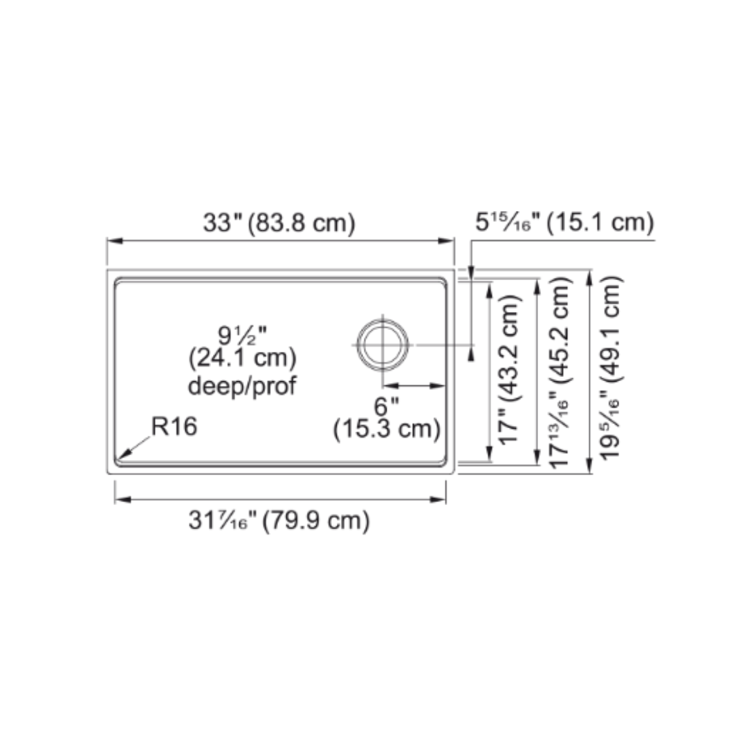 Franke Maris Workcenter Sink MAG11031OW-SHG-WKC