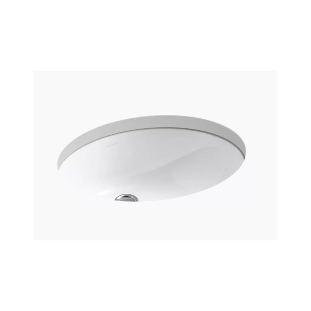 Kohler Caxton® 19-1/4" oval undermount bathroom sink  K-2210-0