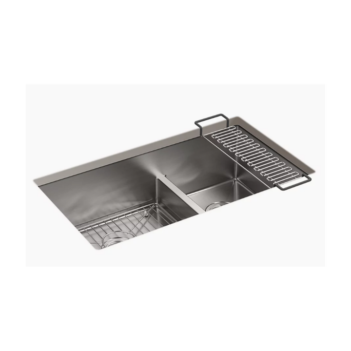 Kohler Strive® Smart Divide® 32" undermount double-bowl kitchen sink  K-5284-NA