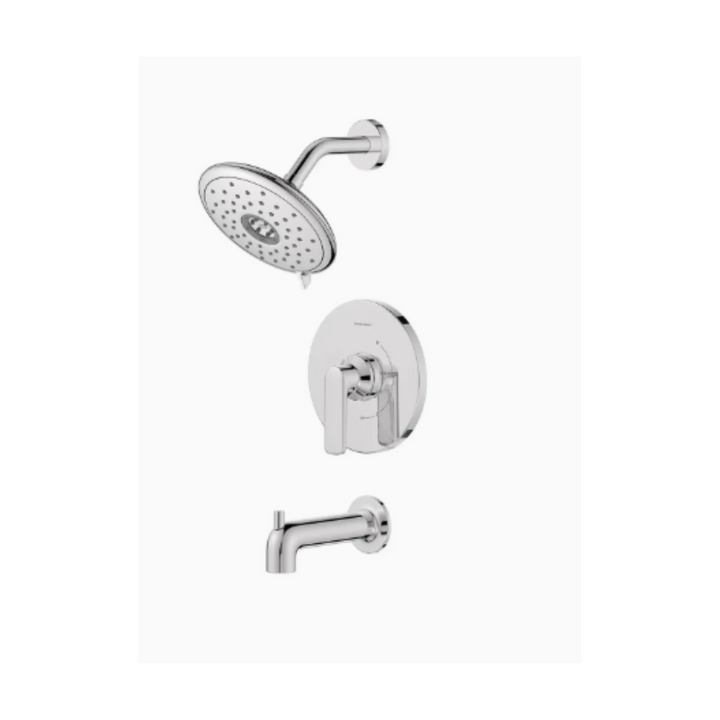 American Standard Aspirations 1.8 gpm/6.8 L/min Tub and Shower Trim Kit With Water-Saving Showerhead and Double Ceramic Pressure Balance Cartridge With Lever Handle