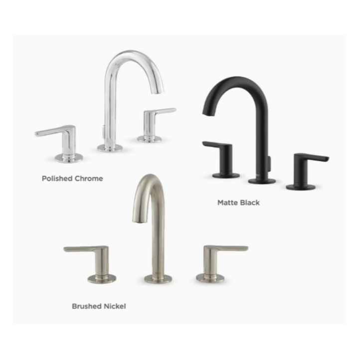 American Standard Studio® S 8-Inch Widespread 2-Handle Bathroom Faucet 1.2 gpm/4.5 L/min With Lever Handles