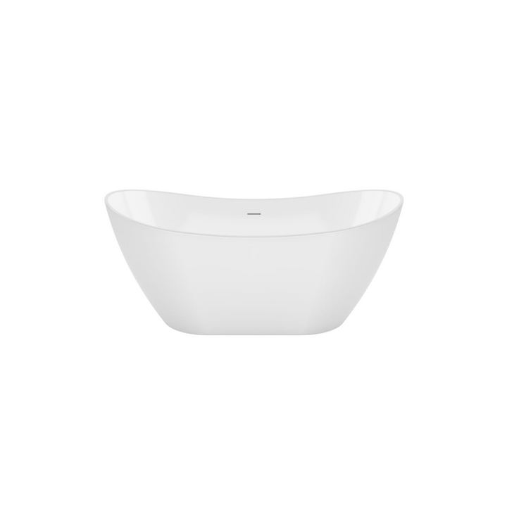 Maxx Mahaba 60 x 29 Acrylic Freestanding Oval Center Drain Bathtub in White